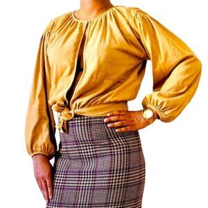 MAX AZRIA TAN  TOP NEUTRAL BUTTONLESS JACKET WOMEN SIZE XXS